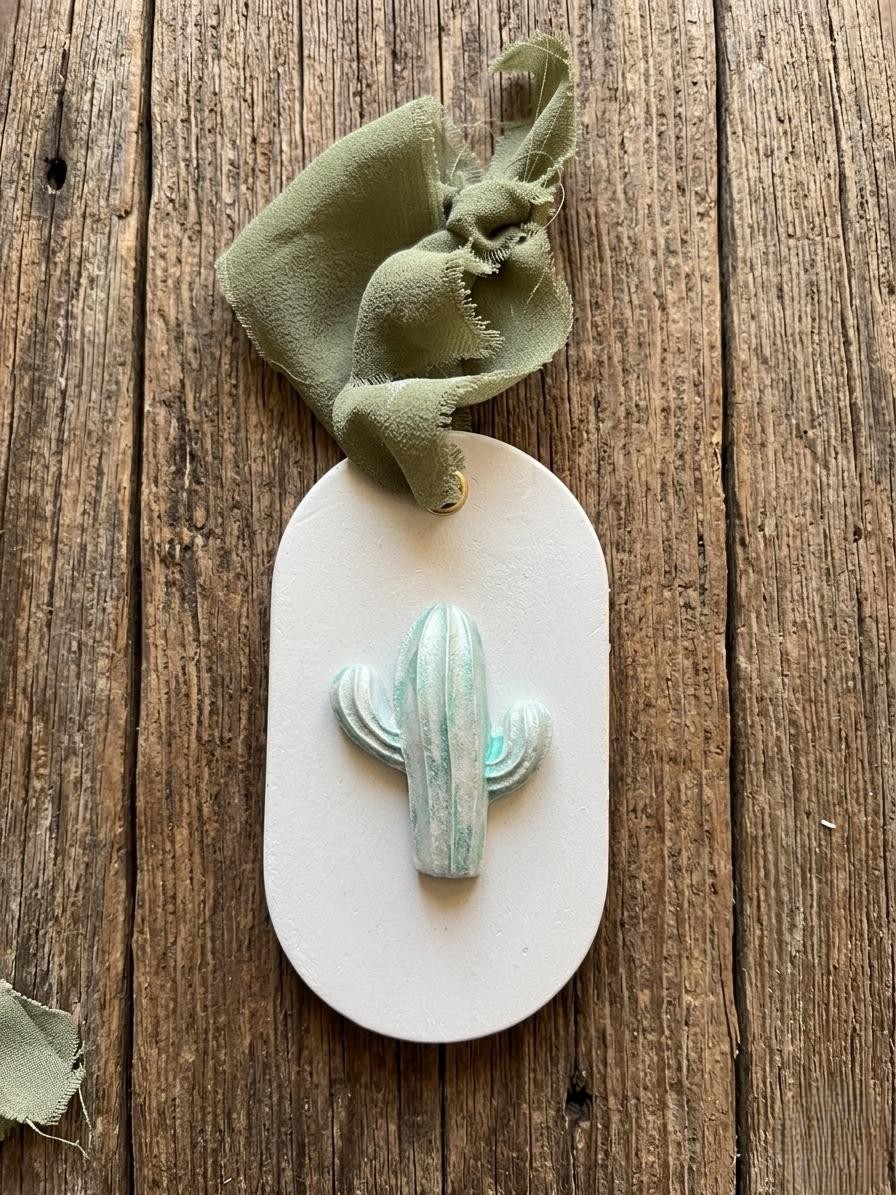 Ambientador de yeso modelo cactus