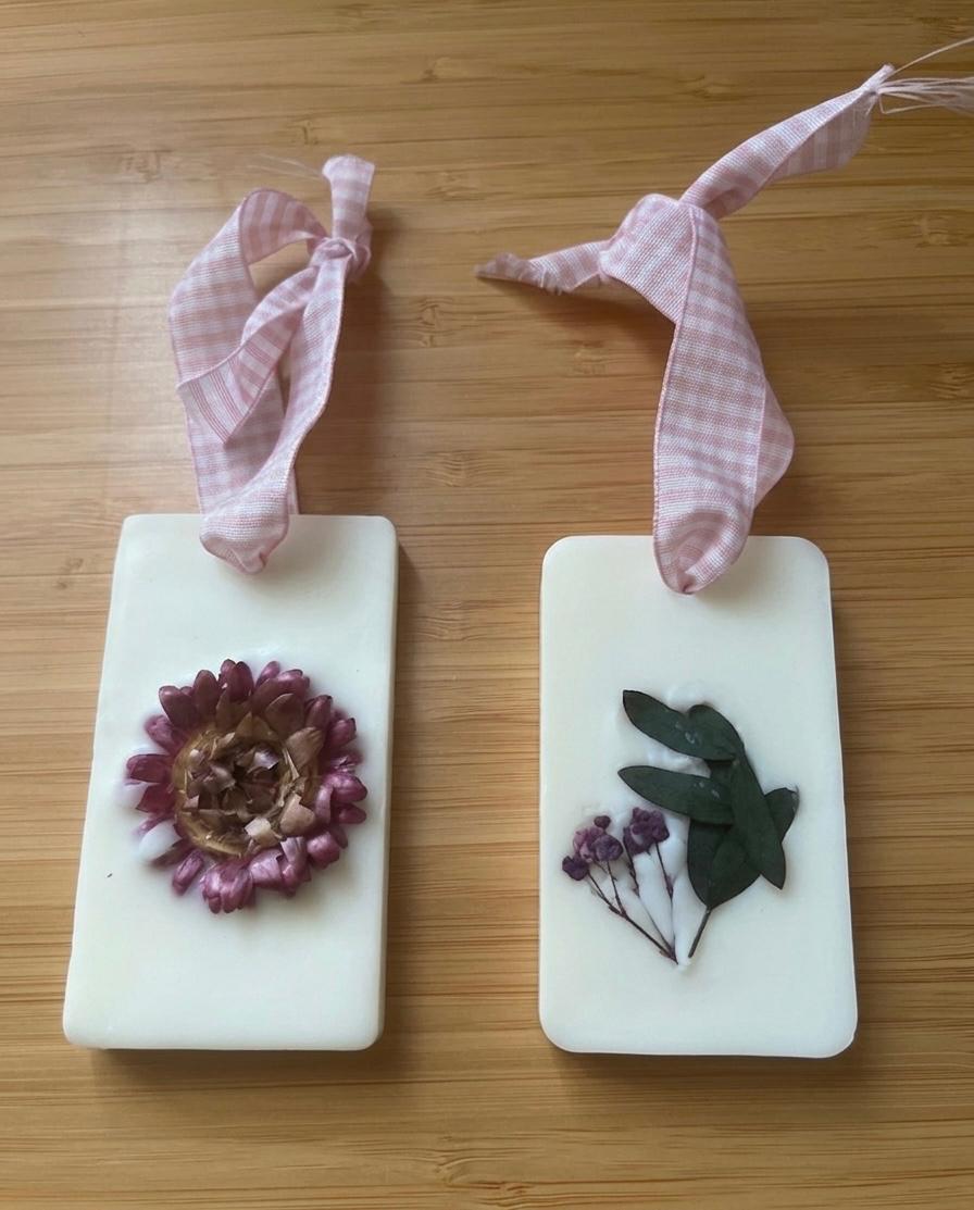 Ambientador de soja con flores secas - modelo 2