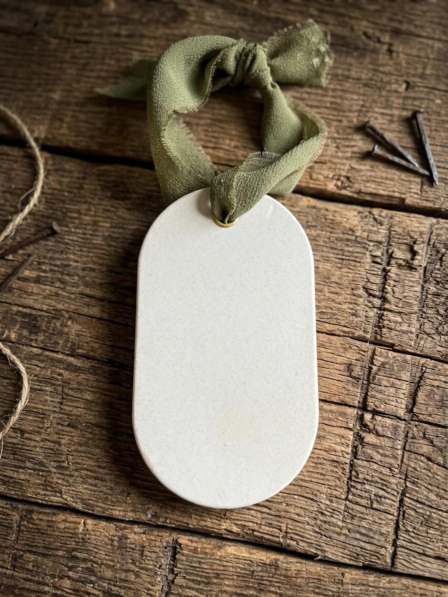 Ambientador de yeso blanco con difusor